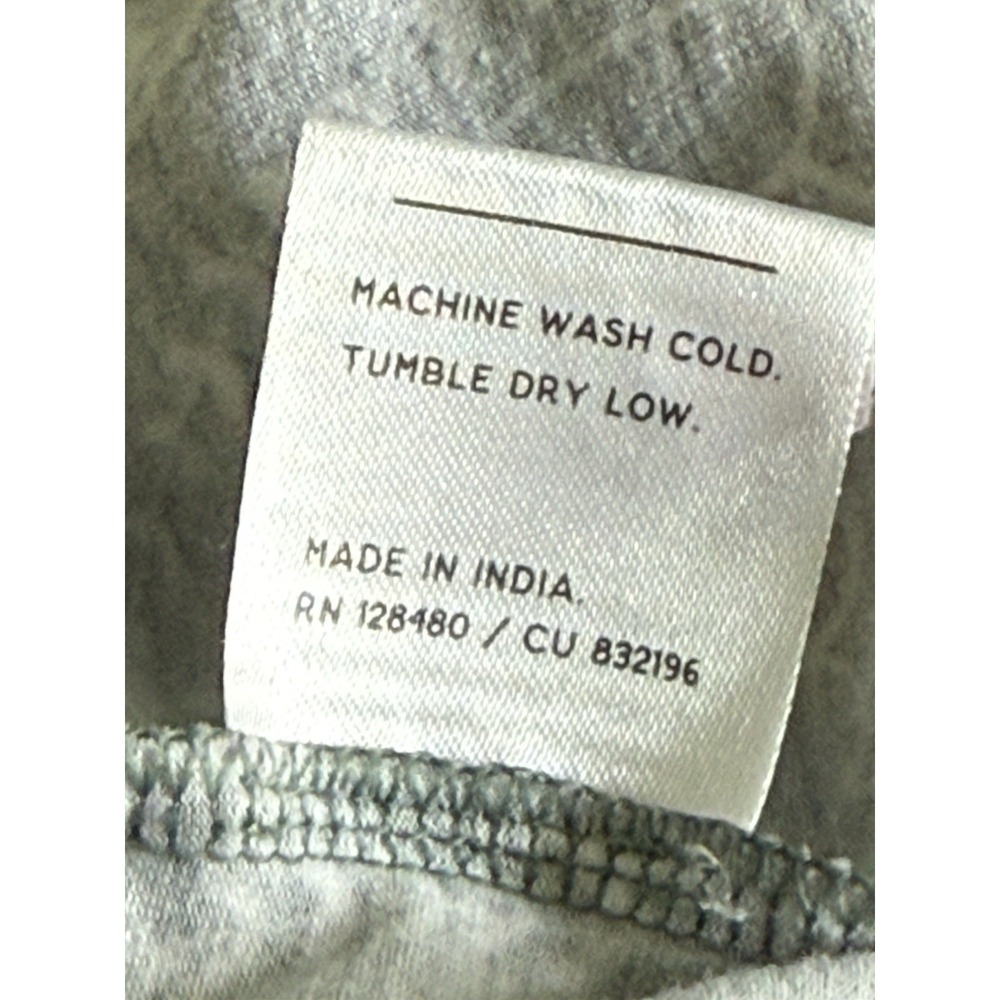 Pact Wide Leg Knit Pleated Pant Small Green Gray Floral Print Stretch Loungewear - Picture 4 of 7